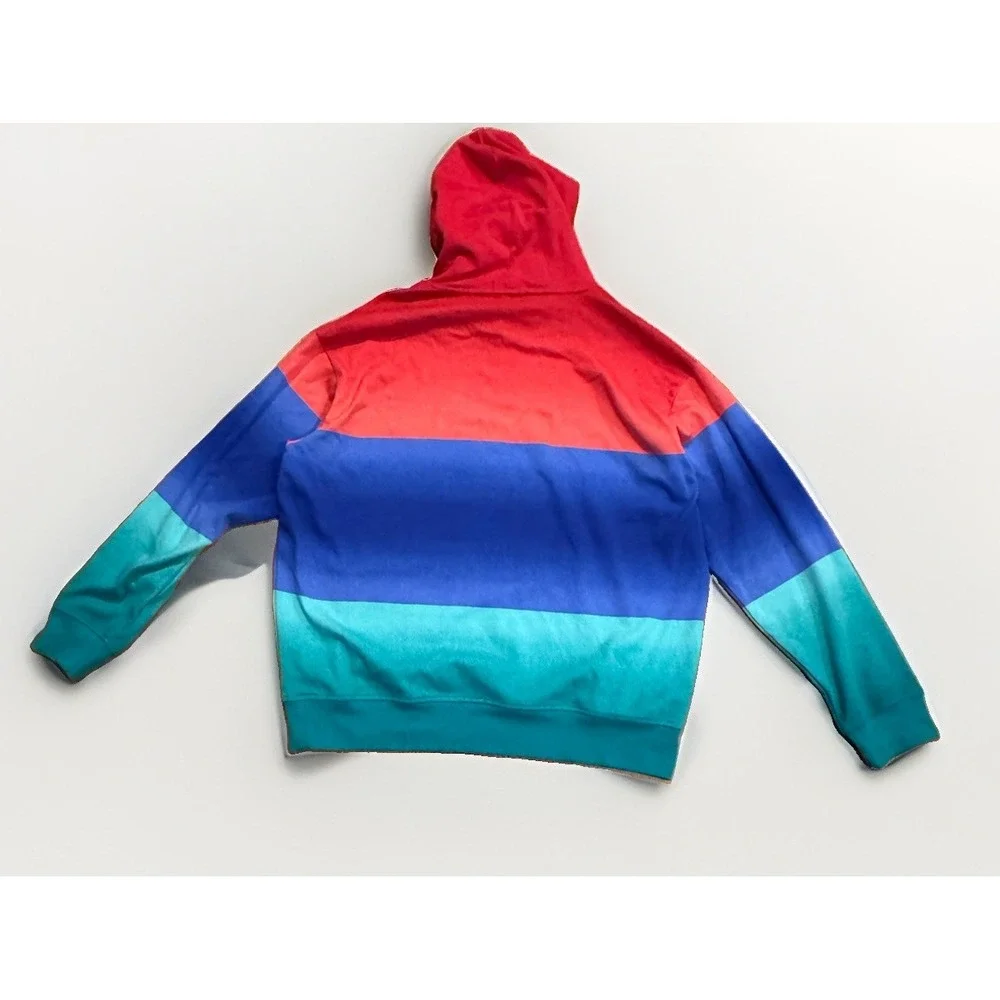 Polo Ralph Lauren Stadium Color Block Ombre Serape Beacon Hoodie Large Rare